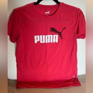 Puma Deep Pink Graphic T-Shirt - Size S